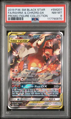 Pokemon Card Eng - Reshiram & Charizard Gx #SM201 - PROMO - PSA 8 NM-MT - Image 2
