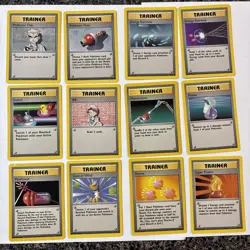 Pokemon TCG Vintage Base Set Trainer Lot - Image 1