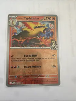 Pokemon TCG Ethan's Typhlosion Holo Card 034/182 Destined Rivals Series - Image 1