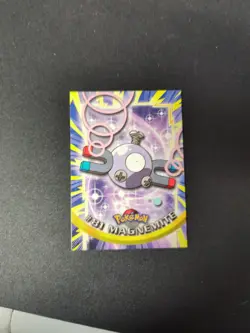 Topps Pokemon Magnemite #81 1999 TV Animation Edition Non Holo Blue Logo LP - Image 1