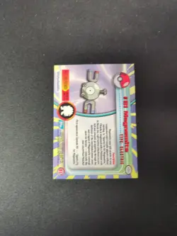 Topps Pokemon Magnemite #81 1999 TV Animation Edition Non Holo Blue Logo LP - Image 2