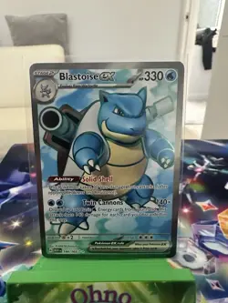 Pokemon TCG Blastoise EX 184/165 - Mint - Image 1