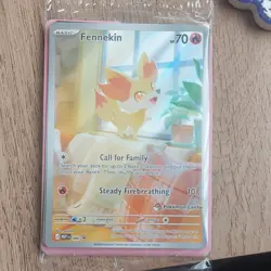 Pokemon Center Sealed Fennekin Black Star Promo Card 080 - Image 1