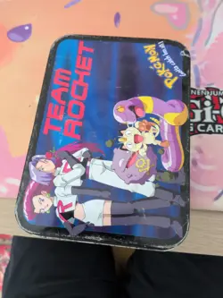 Pokemon Team Rocket Tin Lunch Box Case Vintage 1999 - Image 3