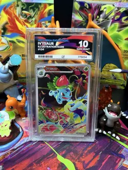 Pokemon TCG Ivysaur IR 134/132 Mega Evolution Ace 10 Gem Mint - Image 1