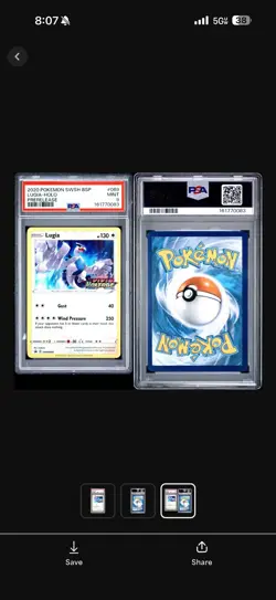 PSA 9 Lugia Holo Prerelease SWSH069 Vivid Voltage Pokemon Promo - Image 2