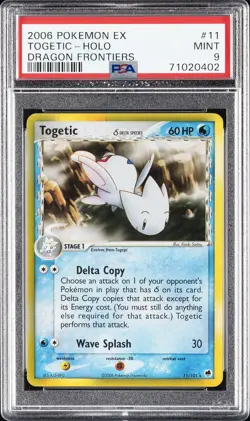 2006 POKEMON EX DRAGON FRONTIERS #11 TOGETIC-HOLO PSA 9 - Image 1
