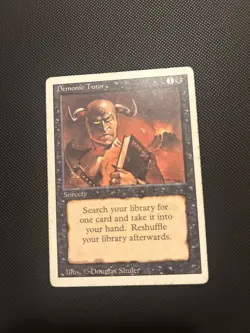 Demonic Tutor Revised Edition MP magic the gathering MTG - Image 1
