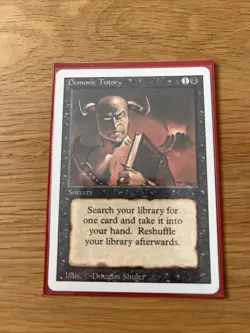 MTG: Demonic Tutor - Near Mint - Revised Edition (3ED) - Image 2