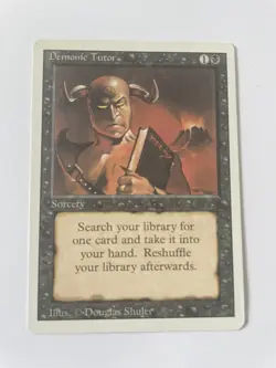Demonic Tutor - 3ED Revised Edition LP MTG Mint Free Tracked Shipping - Image 1