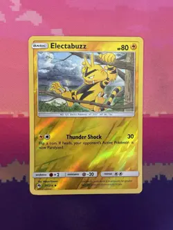 Pokemon Card Electabuzz Lost Thunder Reverse Holo Uncommon 71/214 Near Mint - Image 1