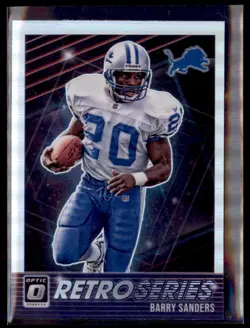 2021 PANINI DONRUSS OPTIC RETRO SERIES Holo BARRY SANDERS LIONS - Image 1