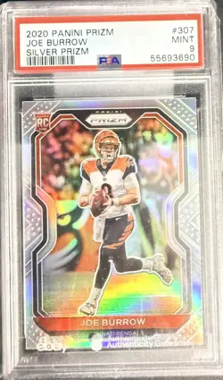 Joe Burrow 2020 Panini Prizm RC Silver Prizm PSA 9 Cincinnati Bengals! - Image 1