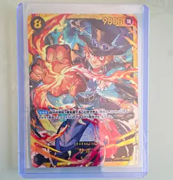 Bandai One Piece Card Game Sabo OP07-118 Alt Art Holo Special Rare Japanese - Image 1