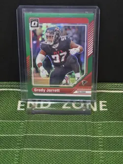 2024 Panini Donruss Optic - Grady Jarrett #12 Forest Green Prizm /5 - Image 1