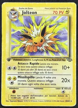 POKEMON~JOLTEON~20/64~1A EDIZIONE~JUNGLE~ITA~PR - Image 1