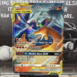 Reshiram & Charizard GX TAG TEAM 20/214 Unbroken Bonds Holo 270HP 2019 - Image 1