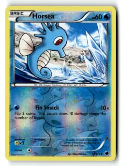 Pokemon Card Horsea LP Plasma Freeze Reverse Holo Common 18/116 - Image 1
