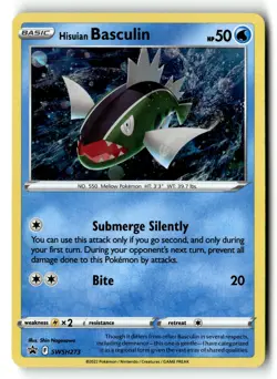 Pokemon Card Hisuian Basculin LP SWSH: Sword & Shield Promo Cards Promo SWSH273 - Image 1