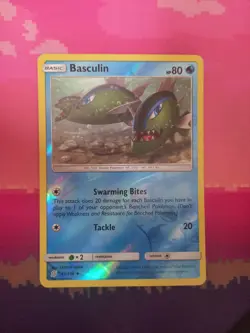 Pokemon card Basculin 43/236 Reverse Holo Unified Minds Near Mint - Image 1
