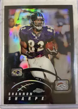 2002 Topps Chrome Black Refractor Football Card Lot Cris Carter, Tim Brown, Etc. - Image 4