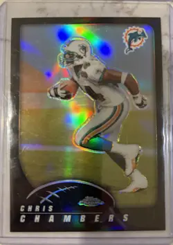 2002 Topps Chrome Black Refractor Football Card Lot Cris Carter, Tim Brown, Etc. - Image 5