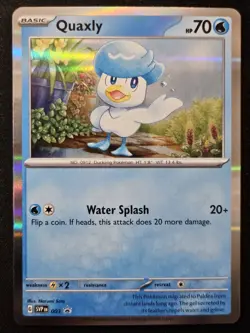 Quaxly SVP003 Black Star Promos Scarlet & Violet Holo Pokemon Trading CG 2023 NM - Image 1