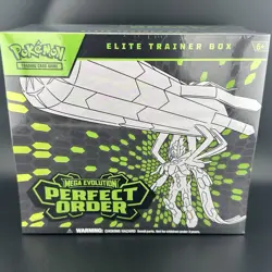 Pokemon TCG Mega Evolution: Perfect Order Elite Trainer Box (Damaged side) - Image 1