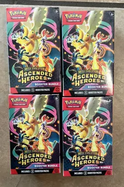 Pokemon TCG Ascended Heroes Booster Bundle LOT OF 4 New Sealed - Image 1