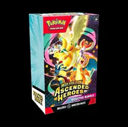 Pokemon TCG Mega Evolution Ascended Heroes Booster Bundle 6 Packs 6+ - Image 1