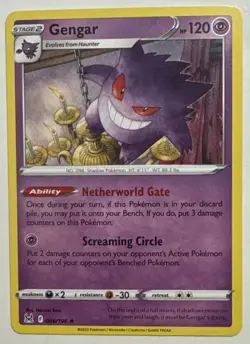 Pokemon TCG - Gengar 066/196 - Deck Exclusive - Lost Origin - Non-Holo - NM - Image 1