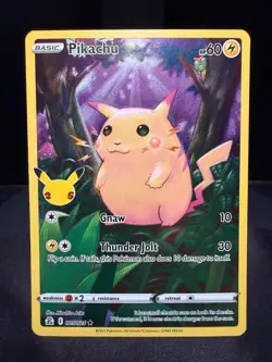 PIKACHU 005/025 HOLO RARE CELEBRATIONS POKEMON NM - Image 1