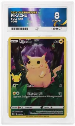 ACE 8 Pokemon Pikachu TCG Holo Rare Card Celebrations 005/025 - Image 1
