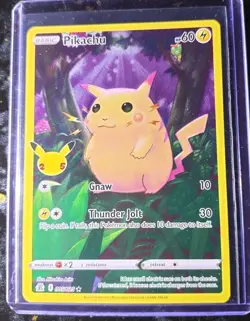 STAMPED PIKACHU PROMO! 2021 Pokemon TCG CELEBRATIONS HOLO RARE(005/025) 👌MINT! - Image 1