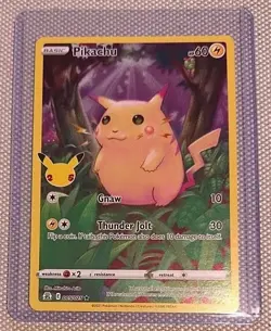 STAMPED PIKACHU PROMO! 2021 Pokemon TCG CELEBRATIONS HOLO RARE(005/025) 👌MINT! - Image 3