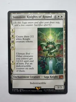 MTG Magic the Gathering Summon: Knights of Round (M 36) Final Fantasy- Non Foil - Image 1