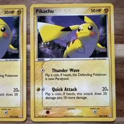 Pikachu 78/110 Holon Phantoms Pokemon TCG Common Card Non Holo HP Near Mint x2 - Image 3