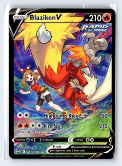 Pokemon Blaziken V (Ultra Rare) #TG14 Silver Tempest - Image 1