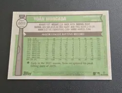 2025 Topps Heritage High Number #689 YOAN MONCADA Chrome Angels - Image 2