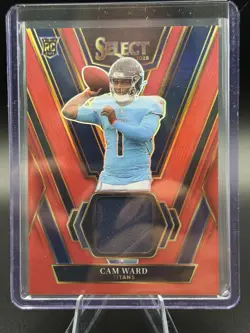 Panini 2025 Select Cam Ward Rookie Swatches Rookie Memorabilia #RSW-CWD Titans - Image 1