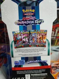 Paradox Rift Blister Pack Sealed Pokemon Roaring Moon Art - Image 2
