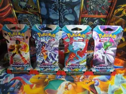 Pokemon Paradox Rift Blister Pack All 4 Art Sealed (4 Booster Packs) - Image 1