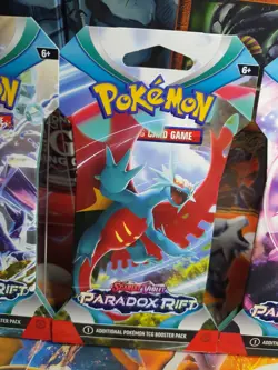 Pokemon Paradox Rift Blister Pack All 4 Art Sealed (4 Booster Packs) - Image 4