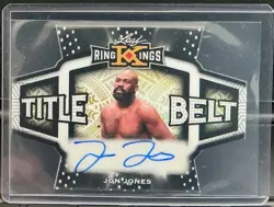 2026 Leaf Ring Kings Jon Jones Auto Autograph Title Belt Prismatic White #d 1/1 - Image 1