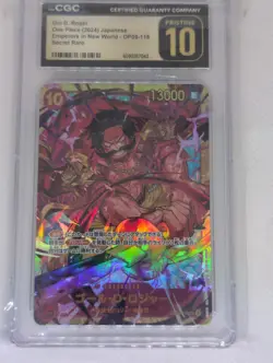CGC Col D. Roger One Piece 2024 Japanese Emperors In New World OP-09 Pristine 10 - Image 2