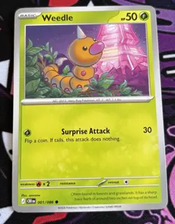 Pokemon TCG Chaos Rising Weedle 001/086 Common English - Image 1