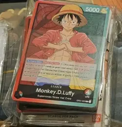 2022 OP-01 Monkey D. Luffy Pre-Errata Demo Deck X2 Sealed One Piece + Promos! - Image 1