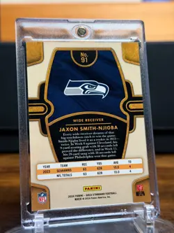 2024 Panini Gold Standard Jaxon Smith-Njigba CITRINE Parallel 12/40 SEAHAWKS - Image 2