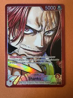 One Piece TCG Shanks Leader Alternative Art Card OP09-001 English Edition - Image 1