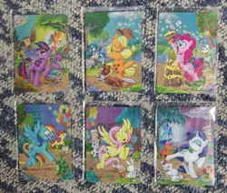 2026 SDCC EXCLUSIVE KAYOU MY LITTLE PONY PROMO CARD SET MANE 6 SDCC-001 - 006 - Image 1
